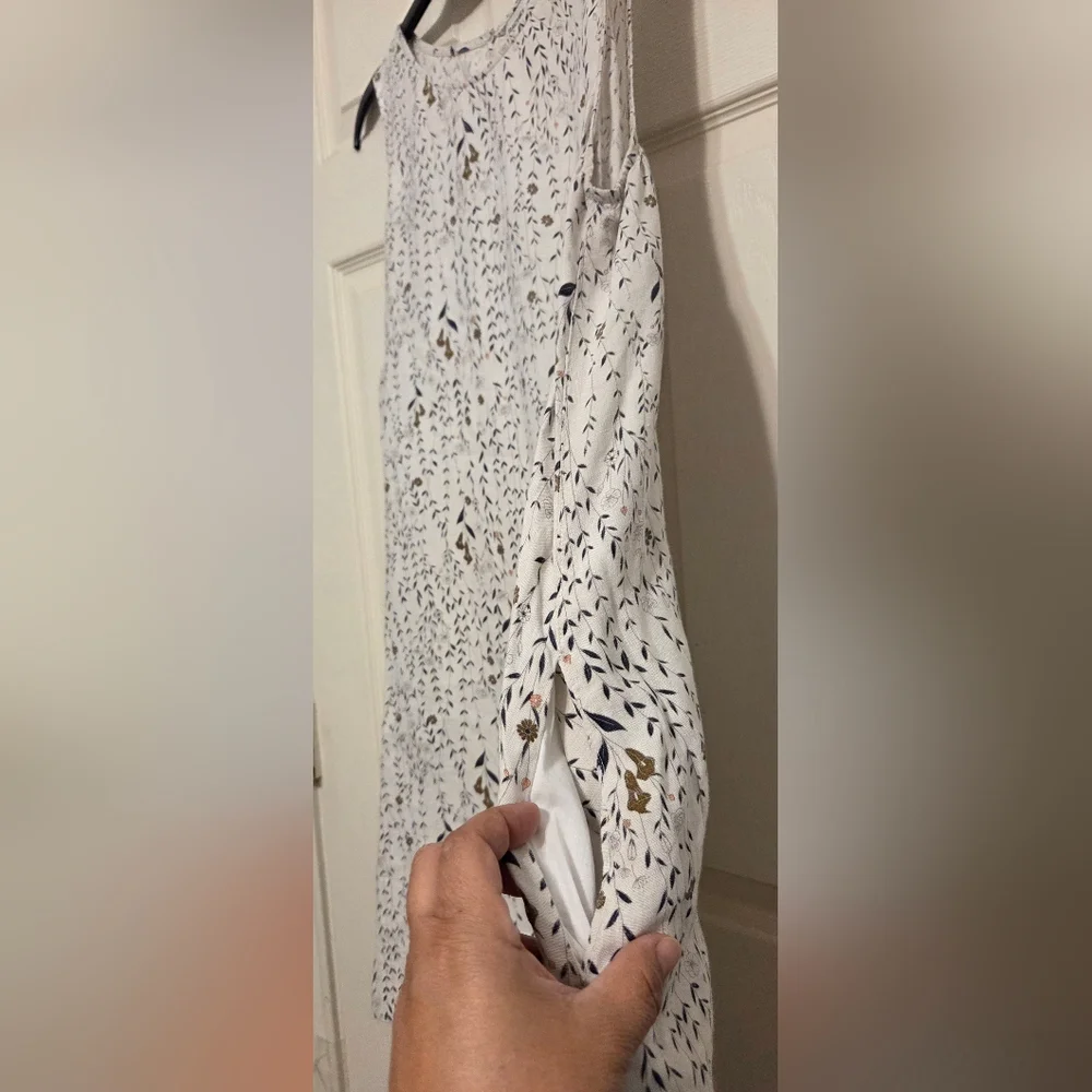 Rachel Zoe 100% Linen Floral  A Line Sleeveless Dress. Size XL - Picture 3 of 11